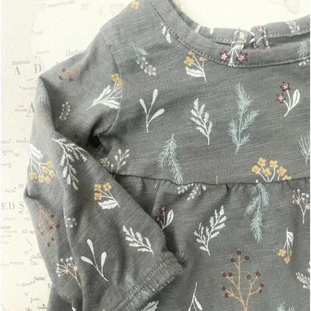 Little Co Floral Tiered Dress Size 3mo - Picture 2 of 4